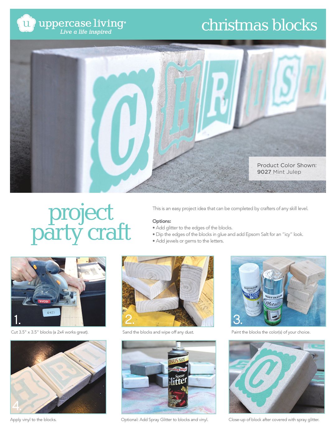 Christmas Blocks Project Sheet