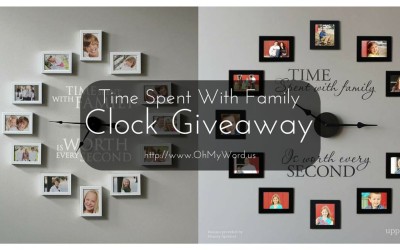 Time Spent With Family Clock Giveaway